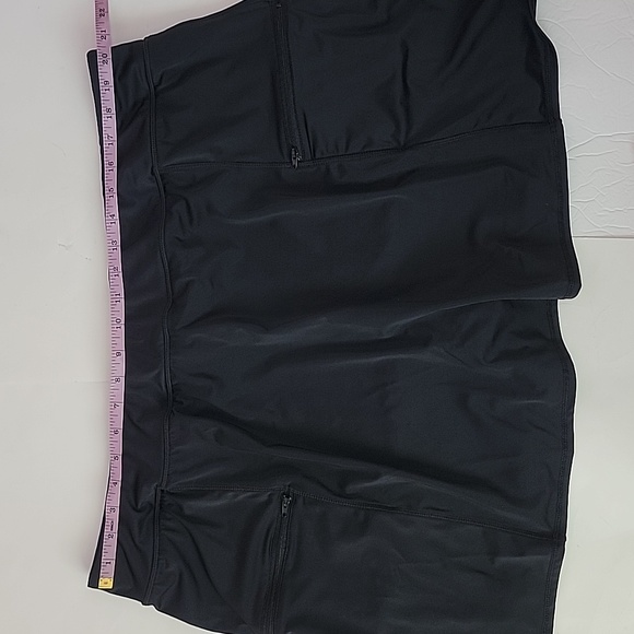 SWIMSUIT for all BLACK ZIP-POCKET SWIM SKORT  / 26. - Picture 7 of 12